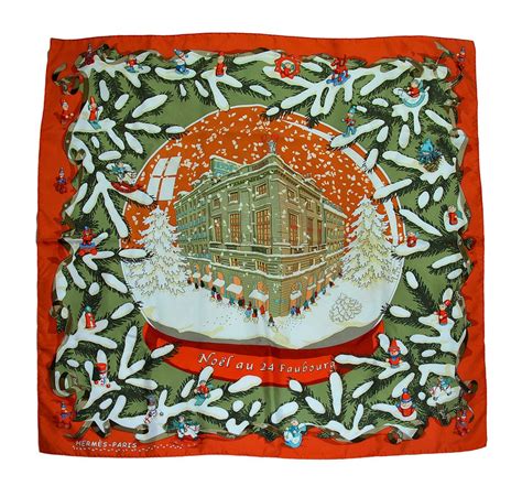 hermes christmas scarf 2017